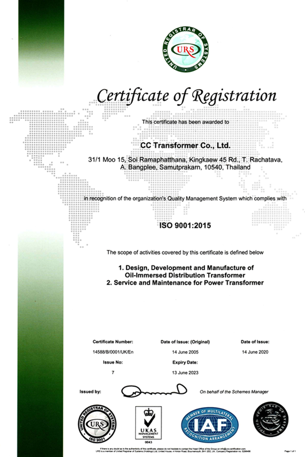 ISO9001 2015URS